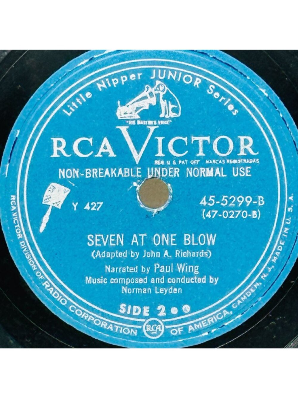 Paul Wing The Brave Tin Soldier 10in Vinyl 78 RPM RCA Victor 45-5299 - Picture 4 of 8